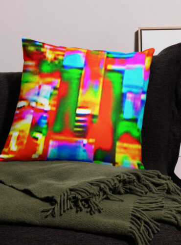 Digital Graffiti Pillow – 22in x 22in