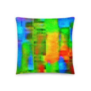 All-Over Print Pillow Rainbow Fabric by Randoma Lux