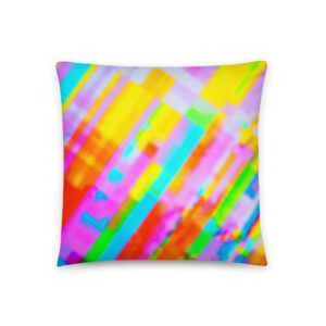 Citrine Stripes All-Over Print Pillow