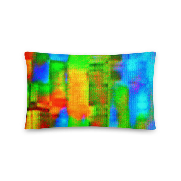 All-Over Print Pillow Rainbow Fabric by Randoma Lux