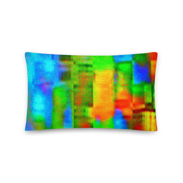 All-Over Print Pillow Rainbow Fabric by Randoma Lux