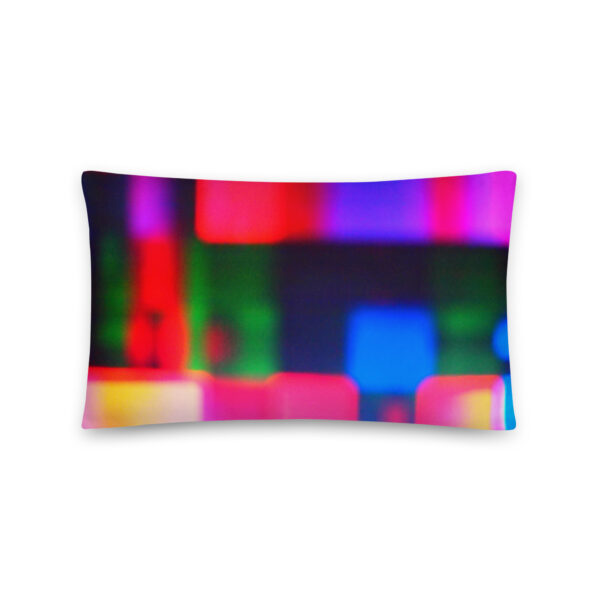 Colorful Convergence All-Over Print Pillow