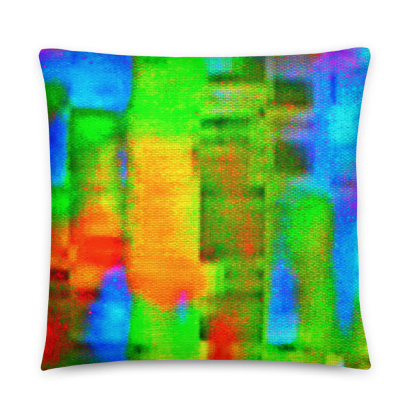 All-Over Print Pillow Rainbow Fabric by Randoma Lux