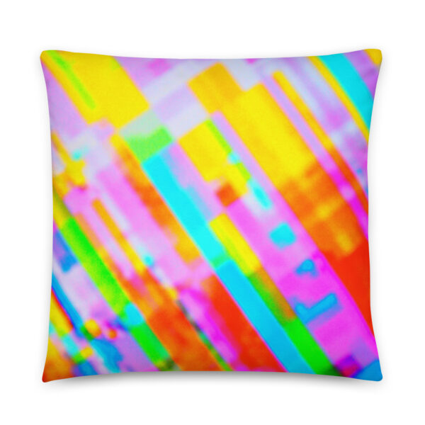 Citrine Stripes All-Over Print Pillow