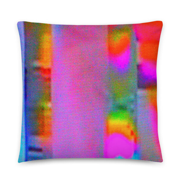 All-Over Print Pillow Cathode Ray by Randoma Lux