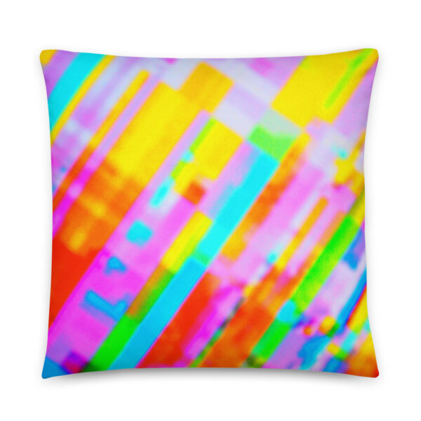 Citrine Stripes All-Over Print Pillow