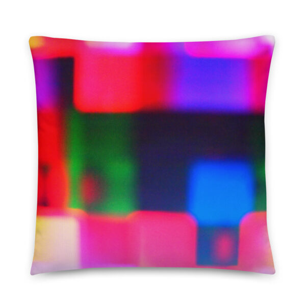 Colorful Convergence All-Over Print Pillow