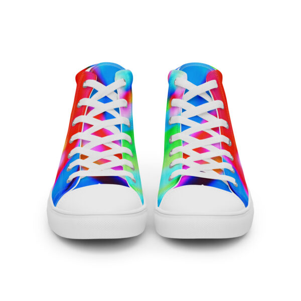 Men's High Top Canvas Shoes Lucid Rainbow by Randoma Lux