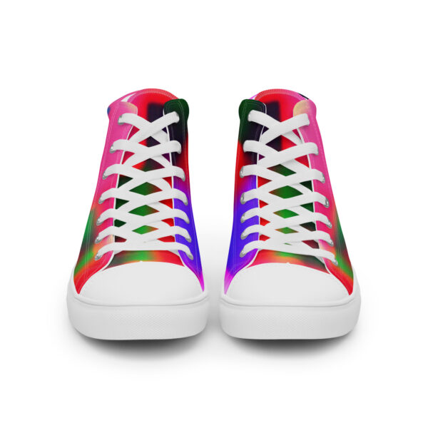 Men's High Top Canvas Shoes Colorful Convergence