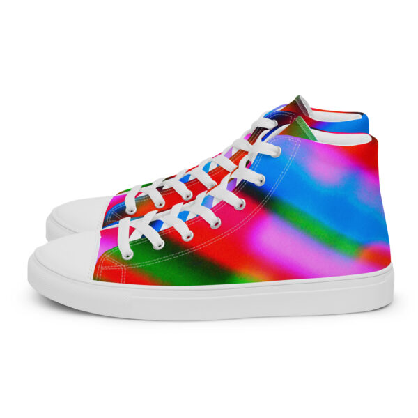 Men's High Top Canvas Shoes Banded Blur by Randoma Lux