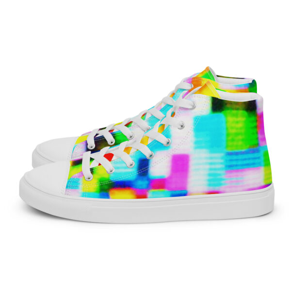 Men's High Top Canvas Shoes Shimmering Matrix by Randoma Lux