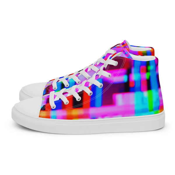 Men's High Top Canvas Shoes Sparkling Circuit by Randoma Lux