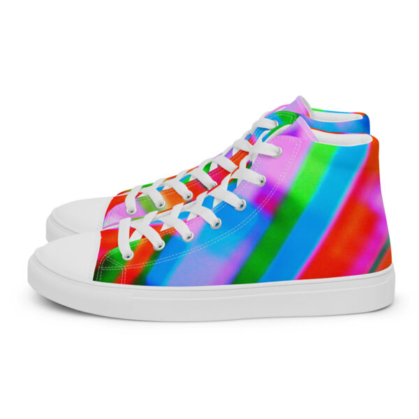 Men's High Top Canvas Shoes Color Cascade by Randoma Lux