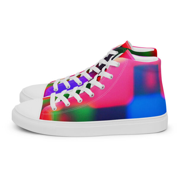 Men's High Top Canvas Shoes Colorful Convergence