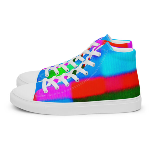 Men's High Top Canvas Shoes Color Technique by Randoma Lux