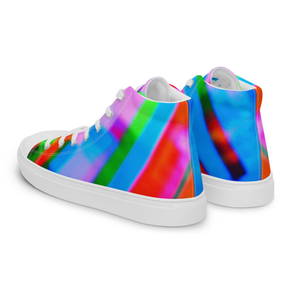 Men's High Top Canvas Shoes Color Cascade by Randoma Lux