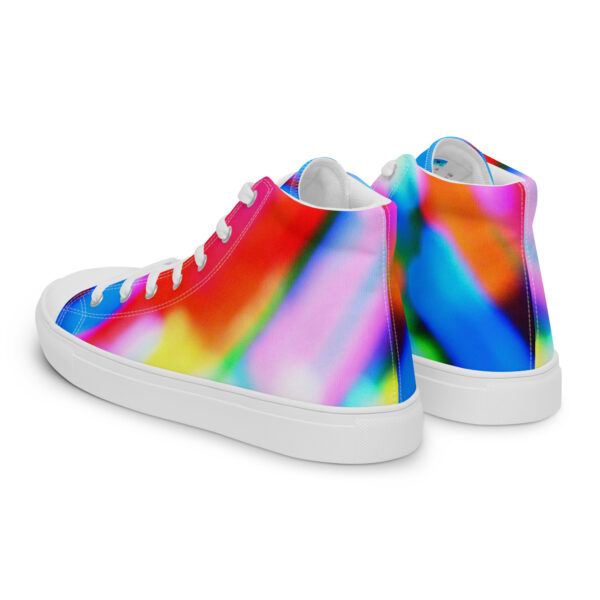 Men's High Top Canvas Shoes Lucid Rainbow by Randoma Lux