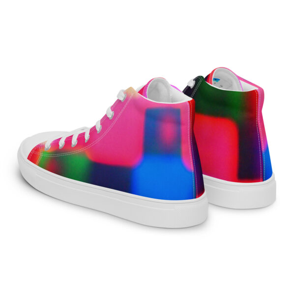 Men's High Top Canvas Shoes Colorful Convergence