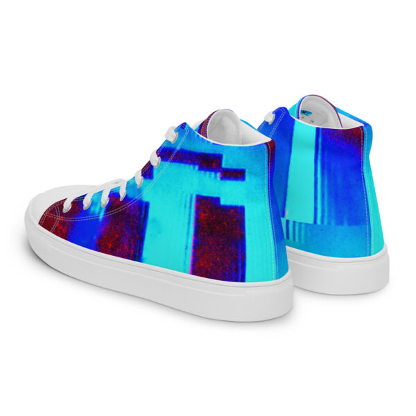 Men’s High Top Canvas Shoes Blue Raspberry By Randoma Lux