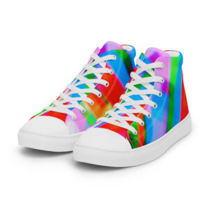 Men's High Top Canvas Shoes Color Cascade by Randoma Lux