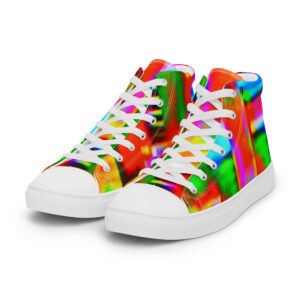 Men's High Top Canvas Shoes Digital Graffiti by Randoma Lux