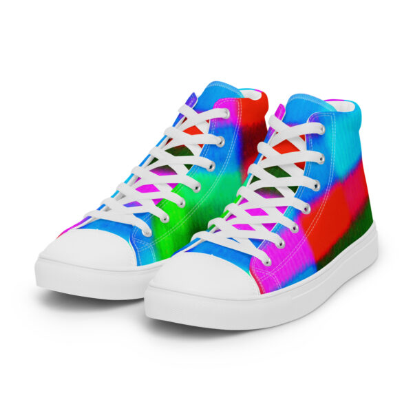 Men's High Top Canvas Shoes Color Technique by Randoma Lux