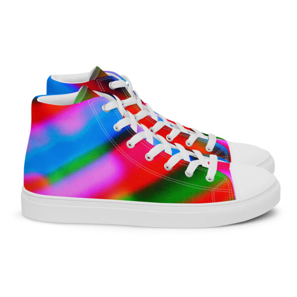 Men's High Top Canvas Shoes Banded Blur by Randoma Lux