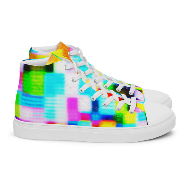 Men's High Top Canvas Shoes Shimmering Matrix by Randoma Lux