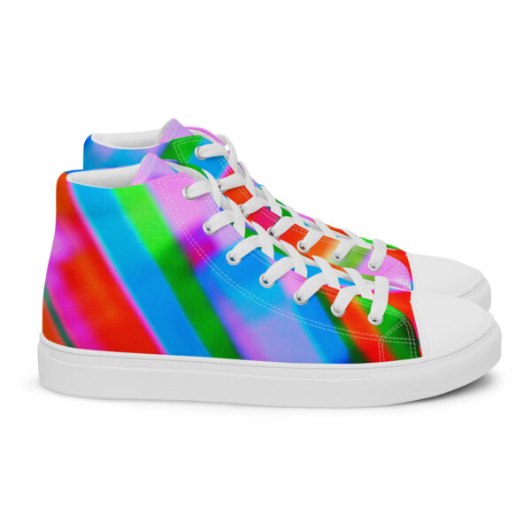 Men's High Top Canvas Shoes Color Cascade by Randoma Lux