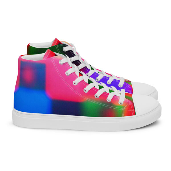 Men's High Top Canvas Shoes Colorful Convergence