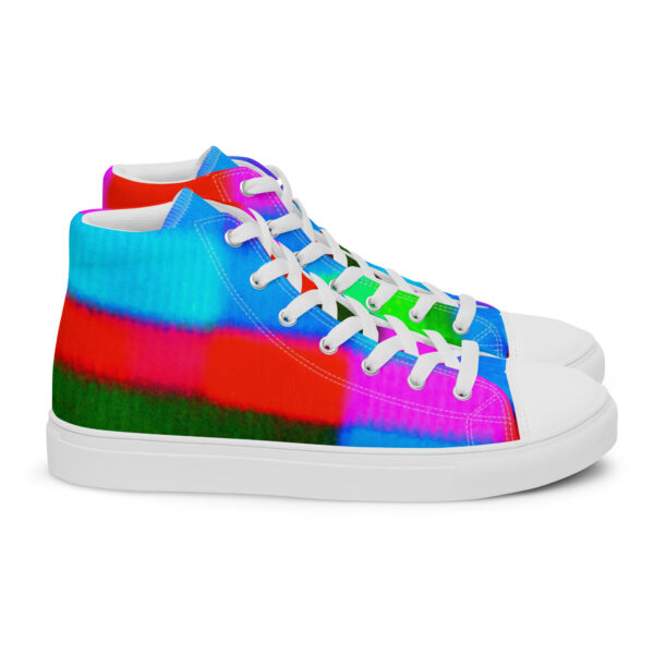 Men's High Top Canvas Shoes Color Technique by Randoma Lux