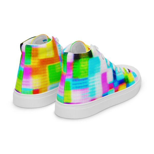 Men's High Top Canvas Shoes Shimmering Matrix by Randoma Lux