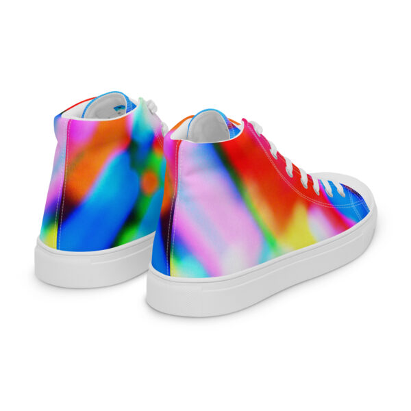 Men's High Top Canvas Shoes Lucid Rainbow by Randoma Lux