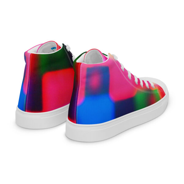 Men's High Top Canvas Shoes Colorful Convergence