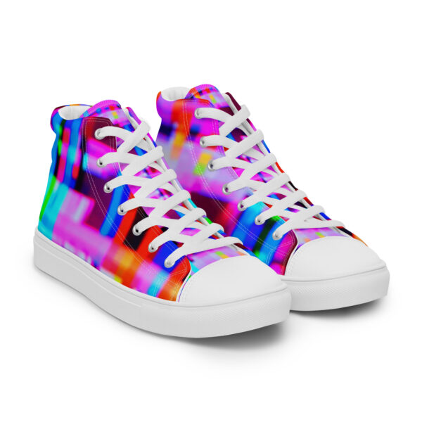 Men's High Top Canvas Shoes Sparkling Circuit by Randoma Lux