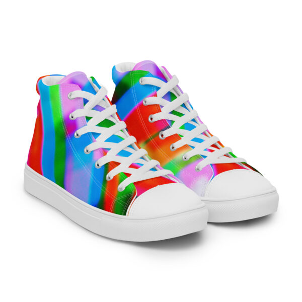 Men's High Top Canvas Shoes Color Cascade by Randoma Lux