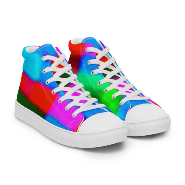 Men's High Top Canvas Shoes Color Technique by Randoma Lux