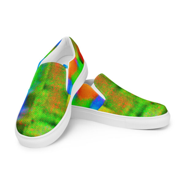 Men's Slip-On Canvas Shoes Rainbow Fabric by Randoma Lux