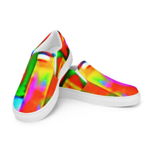 Men's Slip-On Canvas Shoes Digital Graffiti by Randoma Lux