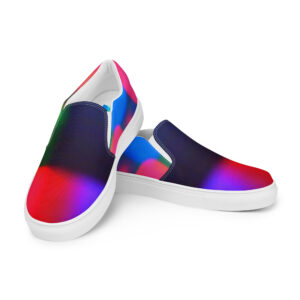 Men's Slip-On Canvas Shoes Colorful Convergence