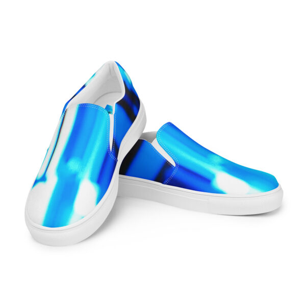 Men’s Slip-On Canvas Shoes Electric Blue Pulse