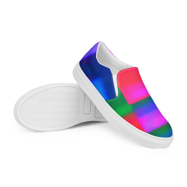 Men's Slip-On Canvas Shoes Neon Romance by Randoma Lux