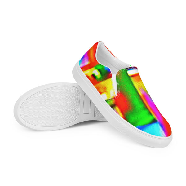 Men's Slip-On Canvas Shoes Digital Graffiti by Randoma Lux