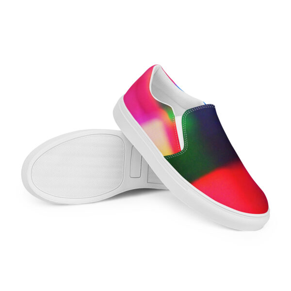 Men's Slip-On Canvas Shoes Colorful Convergence