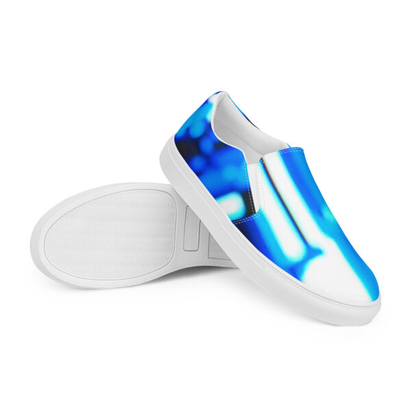 Men’s Slip-On Canvas Shoes Electric Blue Pulse