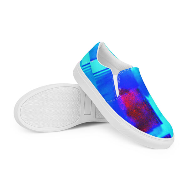 Men’s Slip-On Canvas Shoes Blue Raspberry By Randoma Lux