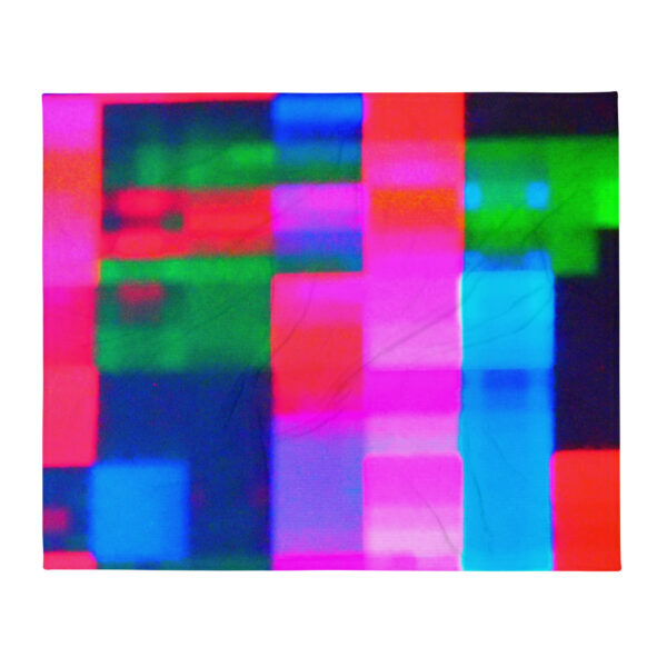 Throw Blanket Neon Romance by Randoma Lux