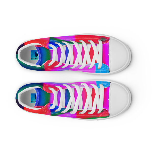 Women's High Top Canvas Shoes Neon Romance by Randoma Lux