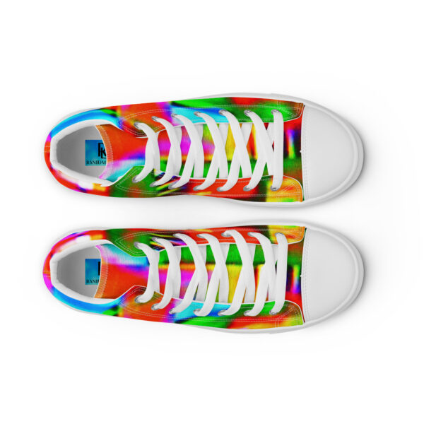 Women's High Top Canvas Shoes Digital Graffiti by Randoma Lux