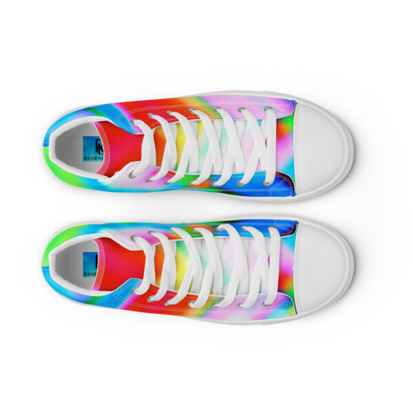 Women's High Top Canvas Shoes Lucid Rainbow by Randoma Lux